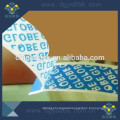 Tamper proof evident warranty sealing tape/sticker/label with your customized design